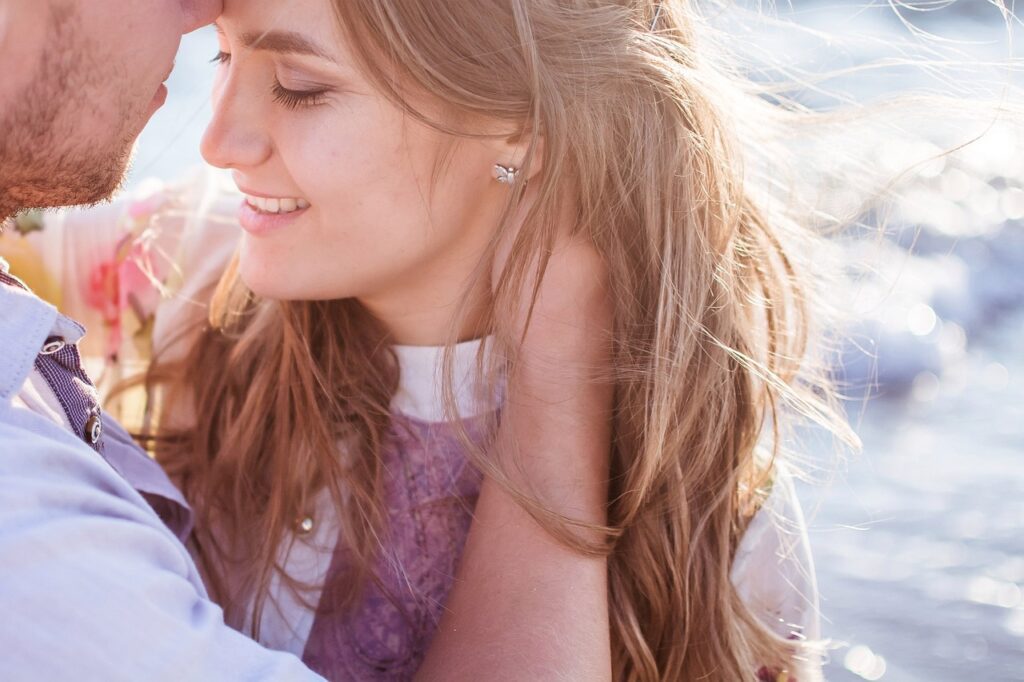 image showing a beautiful lovely young girl & her boyfriend