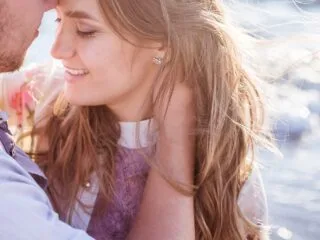 image showing a beautiful lovely young girl & her boyfriend