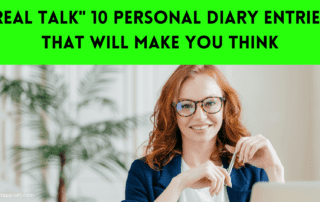 image with titled as 10 diary entry examples