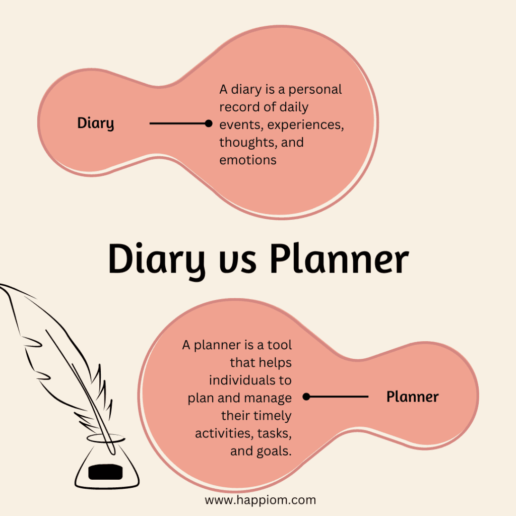 diary vs planner