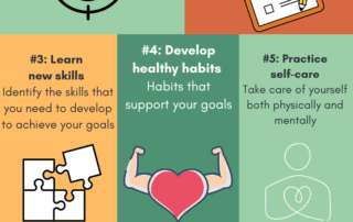 infographics on self-improvement steps