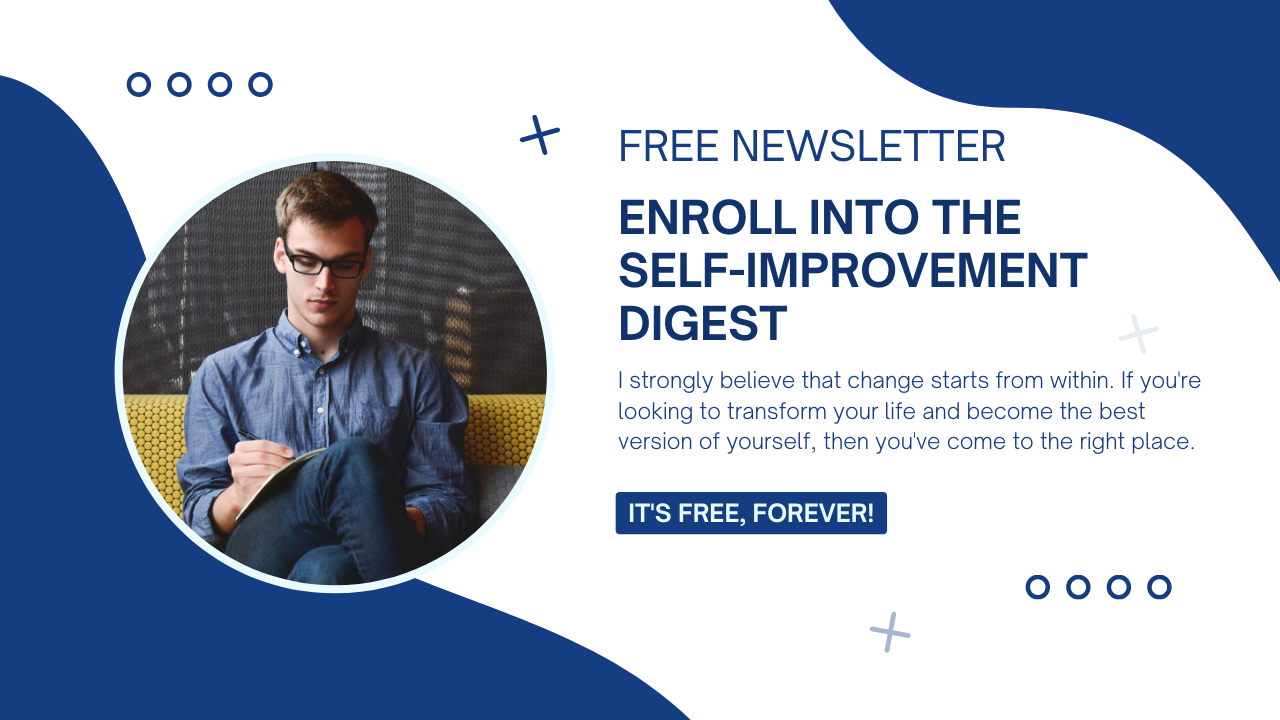 free self-improvement newsletter