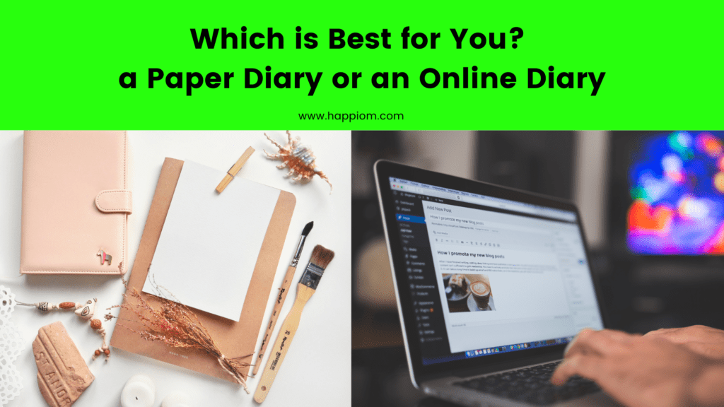detailed comparison - paper vs online diary