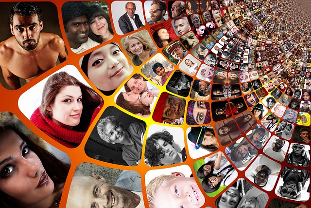 image showing people who are socially connected