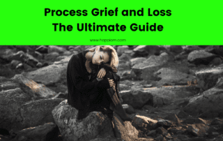 image showing a person with deep loss & grief in life looking for the process to recovery from it through writing