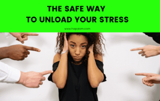 image showing a person with stress because everyone around is blaming