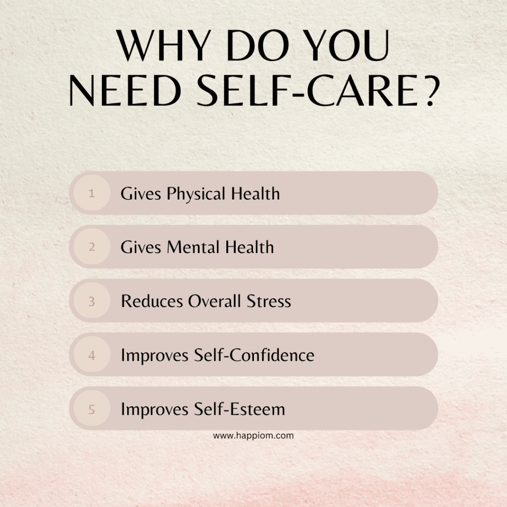 image showing the benefits of self-care