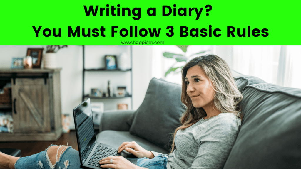 Image showing a women writing a diary with discipline 