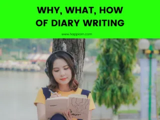 image showing a person writing a diary