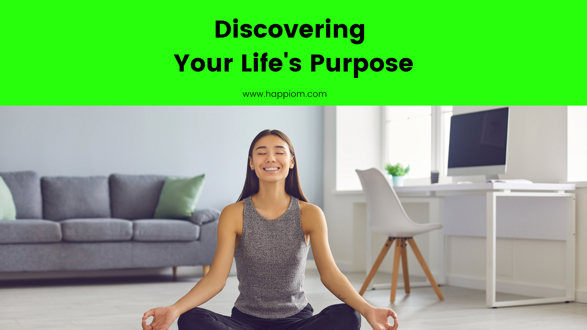image showing a person working to discover her life purpose
