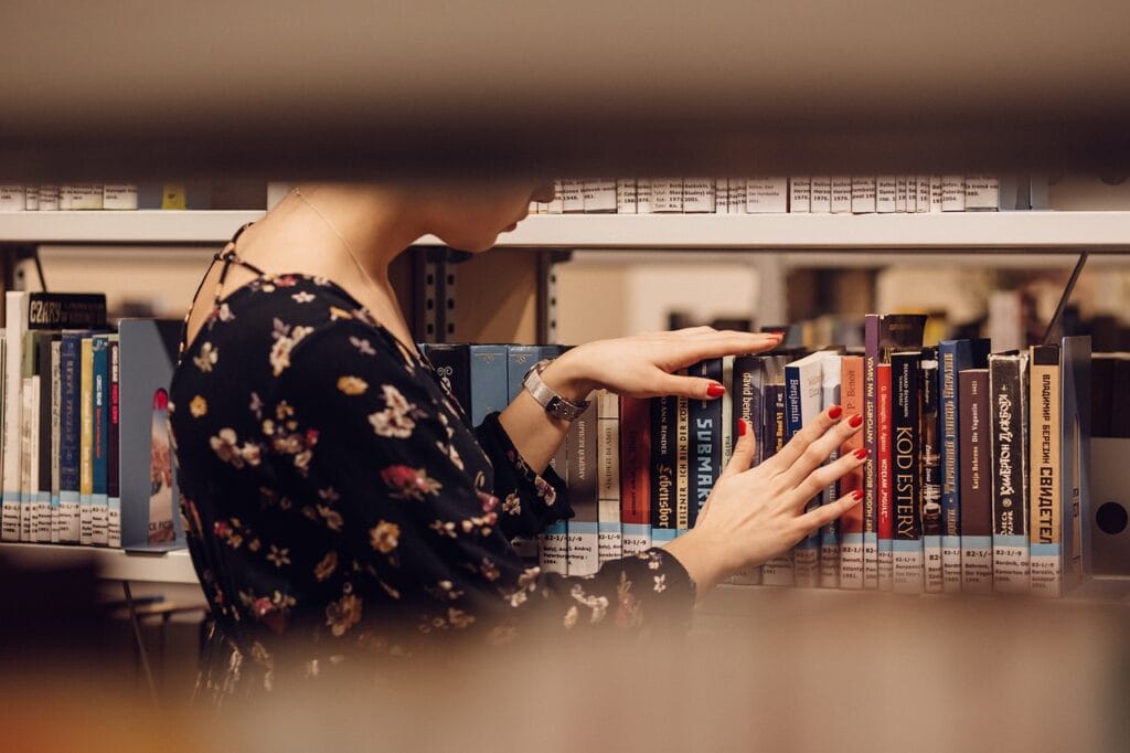 college girl looking what to study for academics