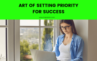 image showing a person working towards setting priority in life - working on a new skill with laptop