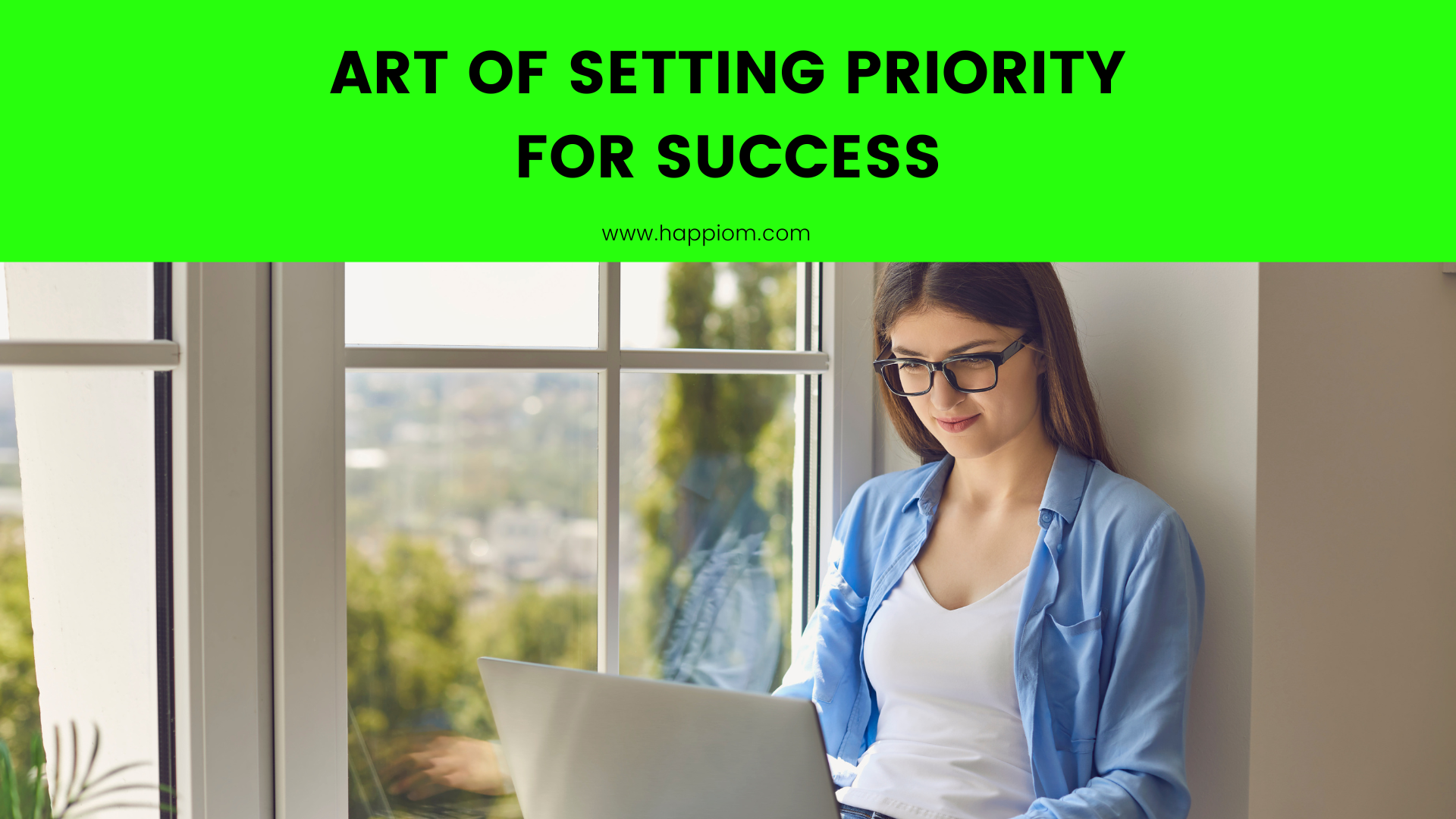 image showing a person working towards setting priority in life - working on a new skill with laptop