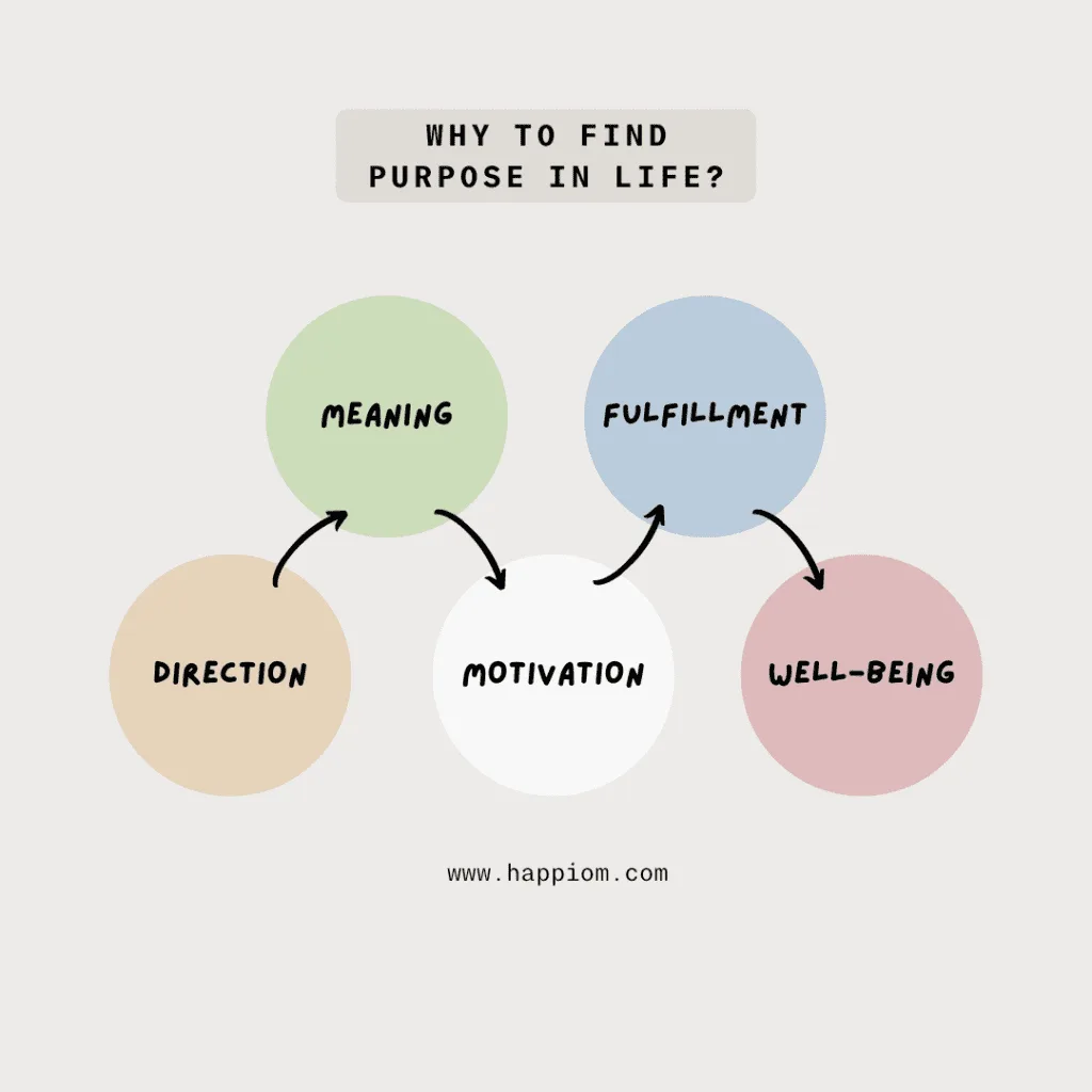 image showing the reasons why to find purpose in your life