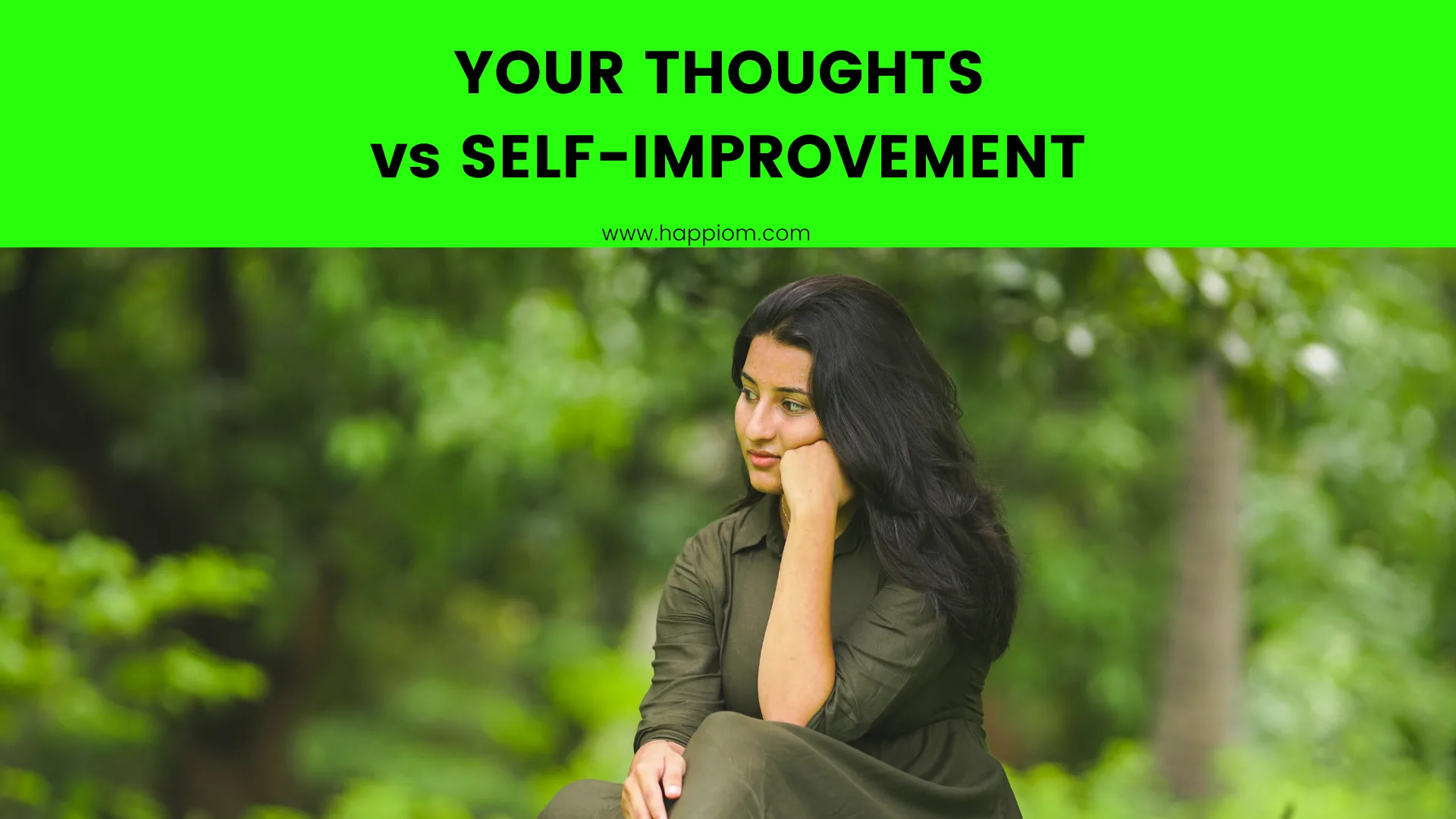 image showing a person thinking to improve themselves in life!