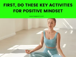 person doing yoga to create a positive mindset!