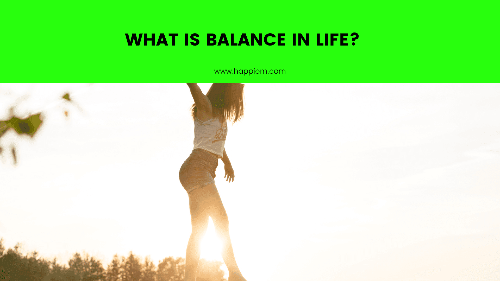 balance in life, image showing a person doing self-balance!