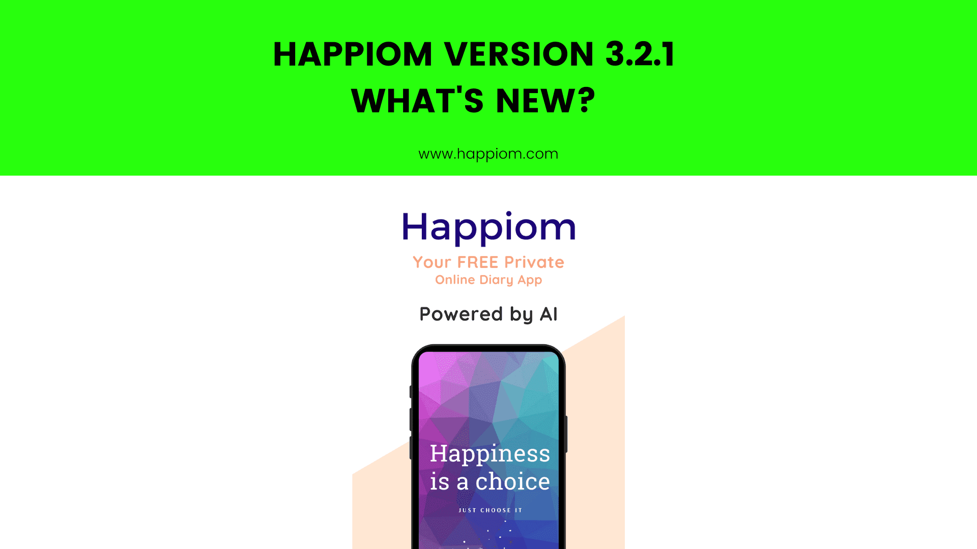 Happiom app ver3.2.1, what's new?
