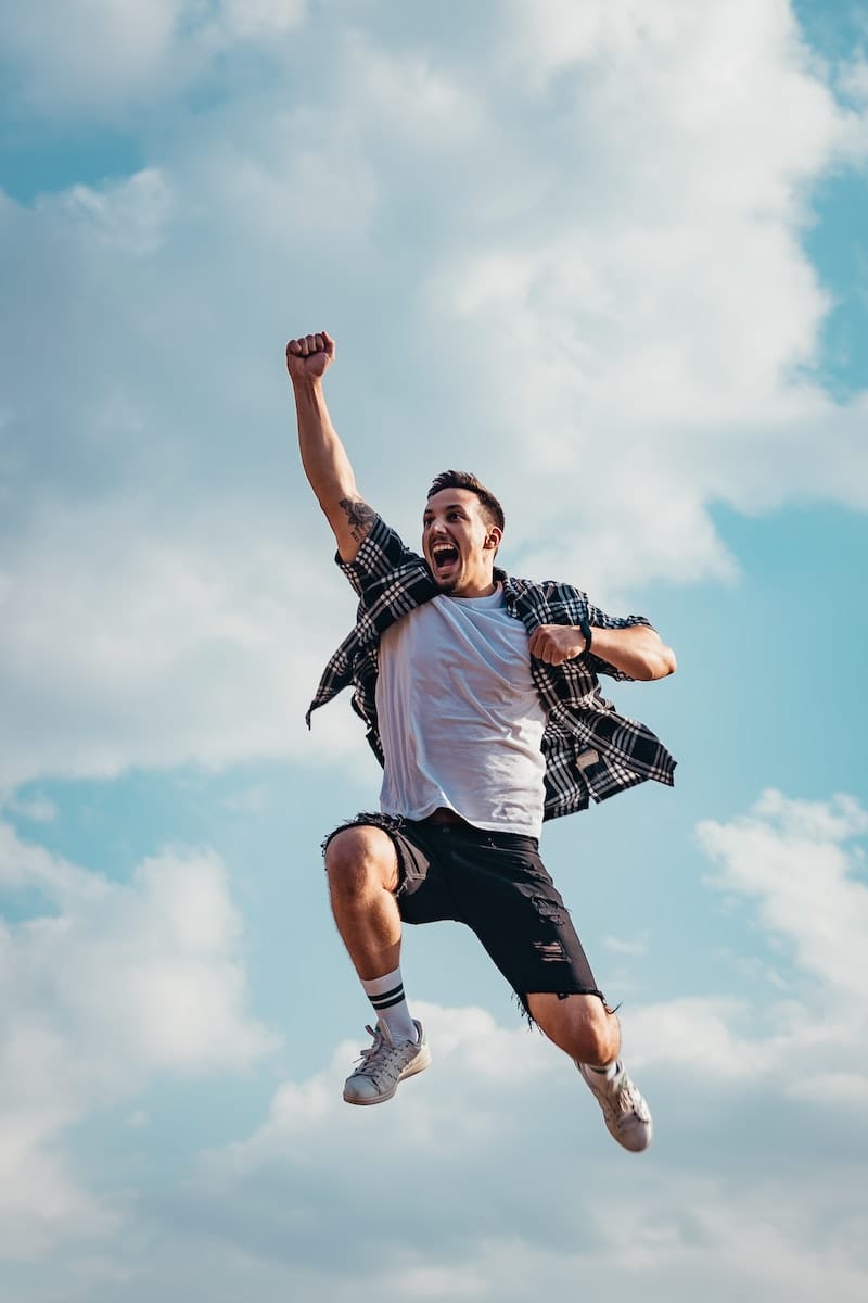 image showing a man with a growth mindset