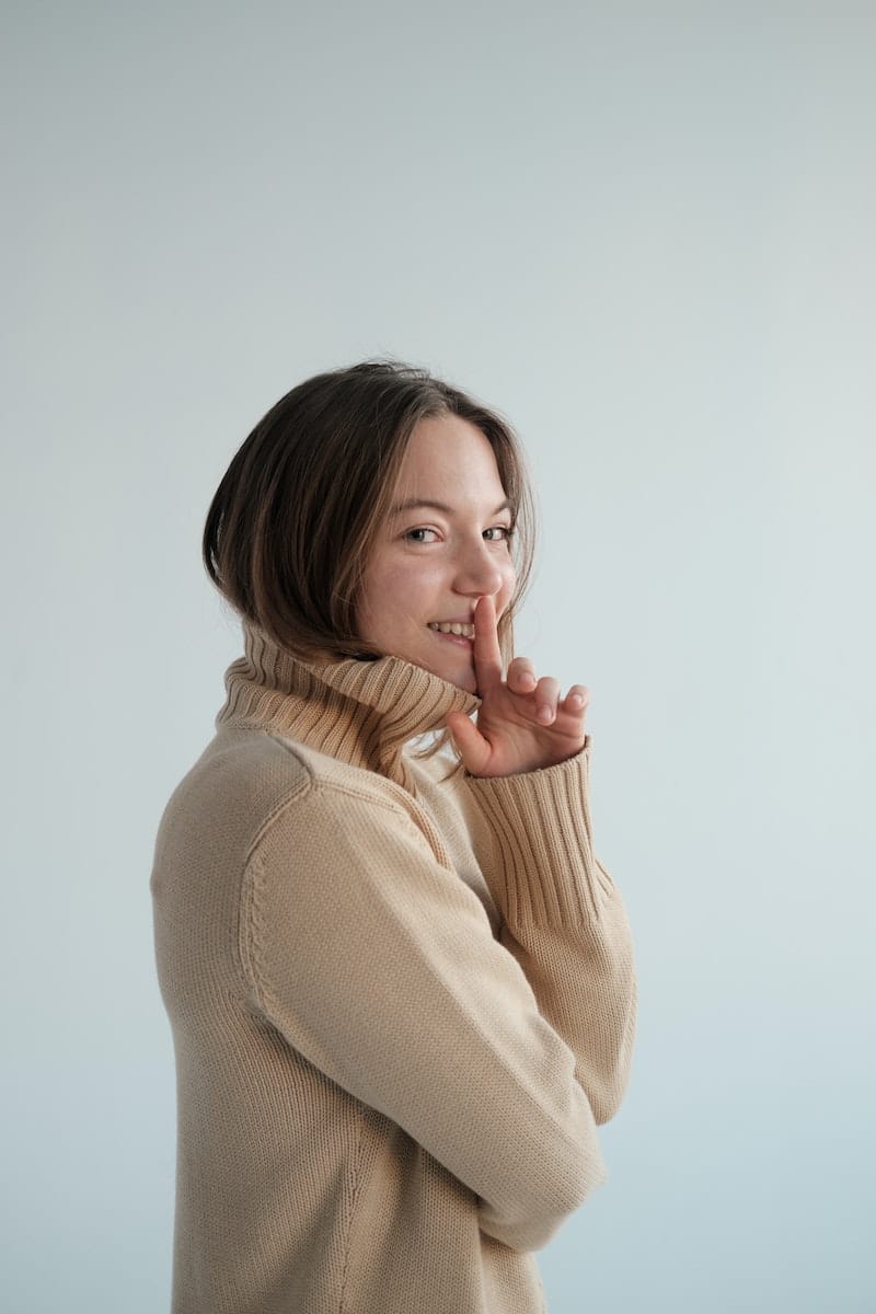 image showing a woman preferred to be private