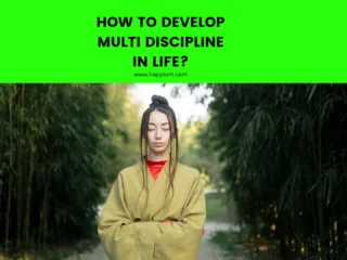 how to develop discipline