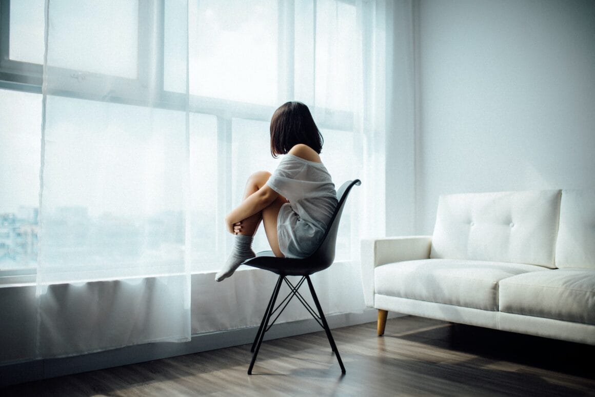 person relaxing life in a room with great interior