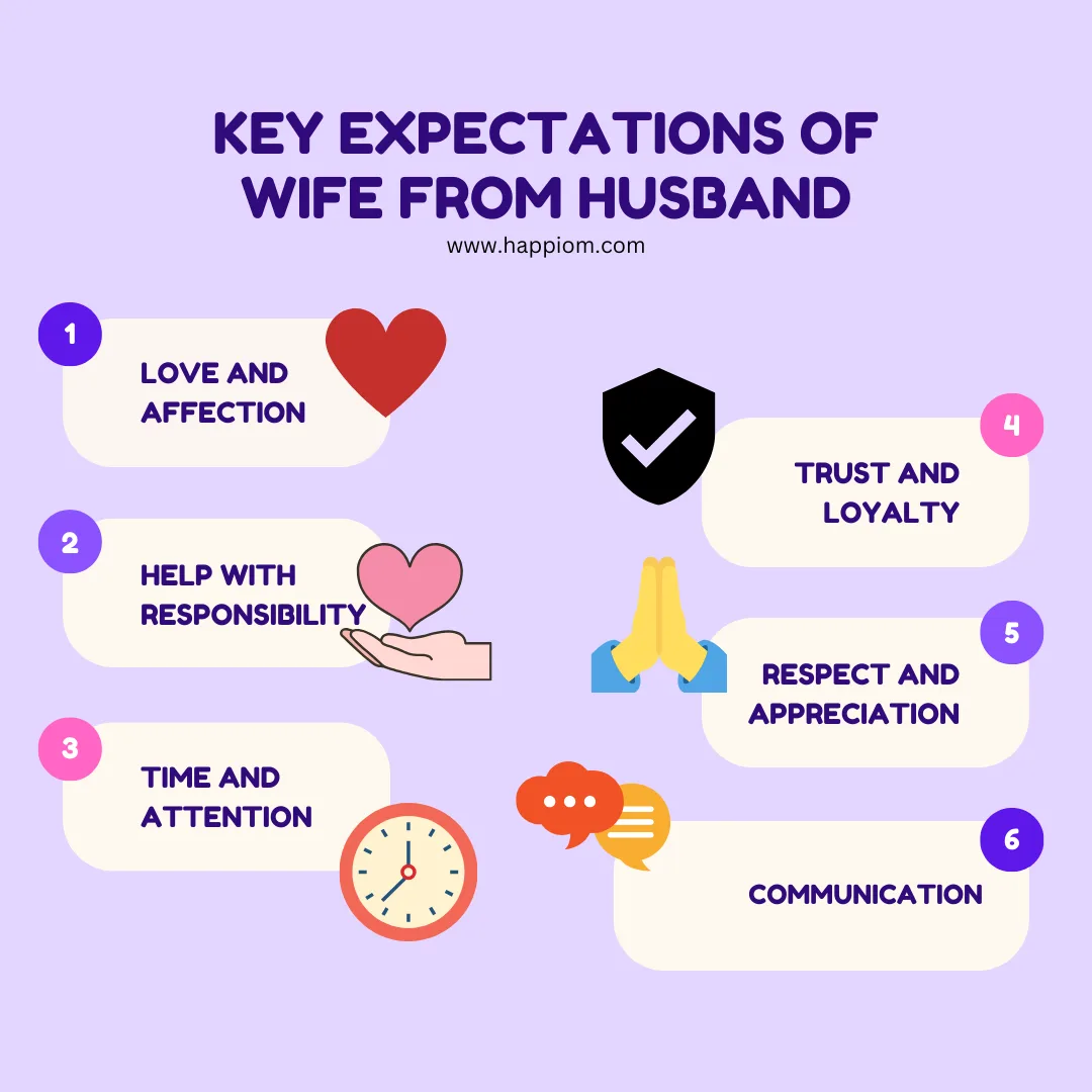 wife expectations - detailed infographics