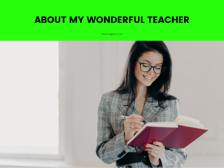 example writings about my teacher