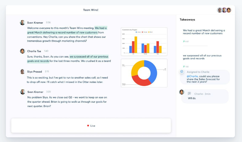 otter ai, speech to text app
