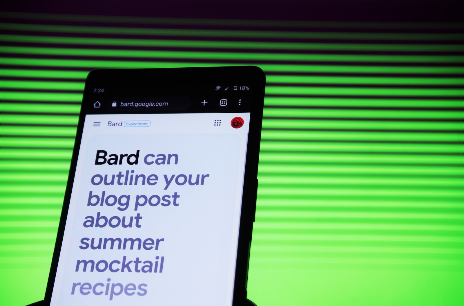 person using google bard ai