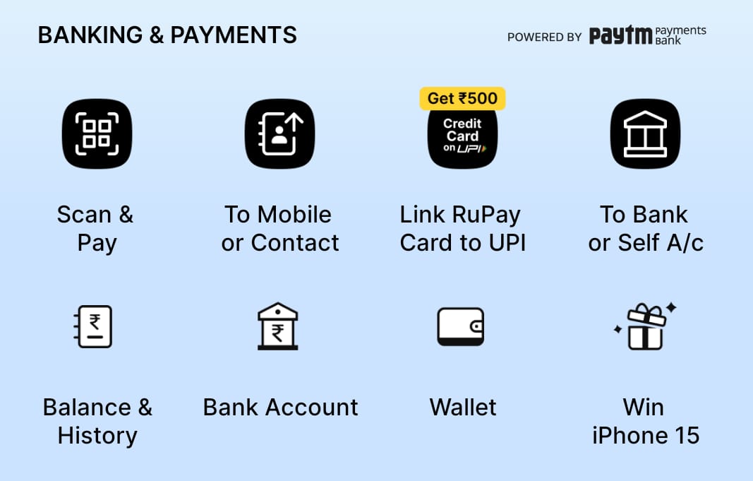 paytm click on wallet to access fastag wallet