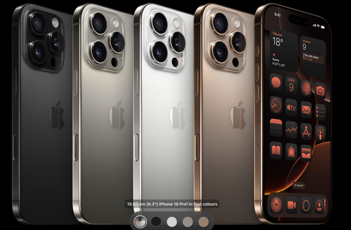 iPhone16 प्रो मैक्स का खूबसूरत डिज़ाइन दिखाती तस्वीर