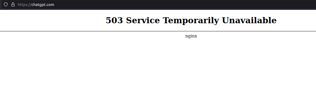 chatgpt down error