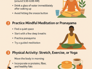 infographics on good morning routines