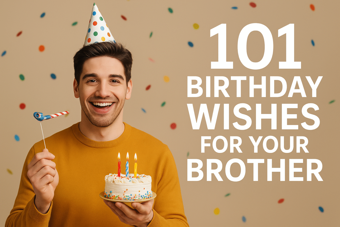101+ Creative Birthday Wishes for Your Brother Funny, Emotional — free download